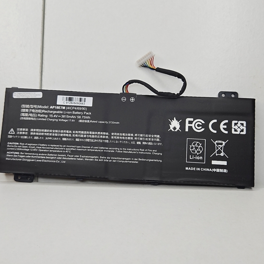 Acer Black Internal Laptop Battery